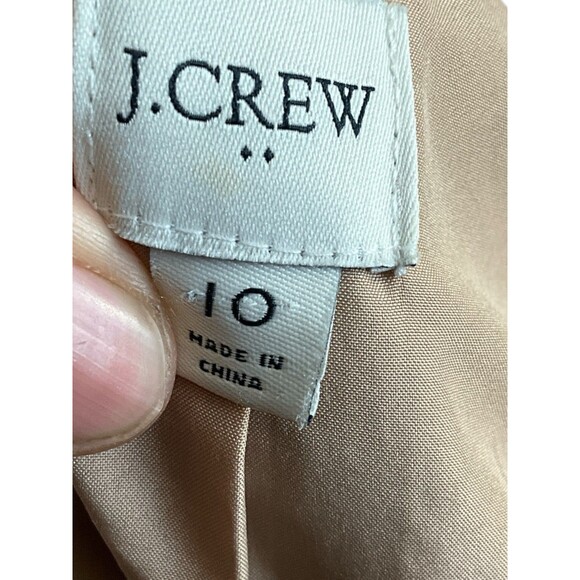 J.CREW Women’s Village Wool Blend Camel Brown Coat Size 10 - Picture 7 of 8